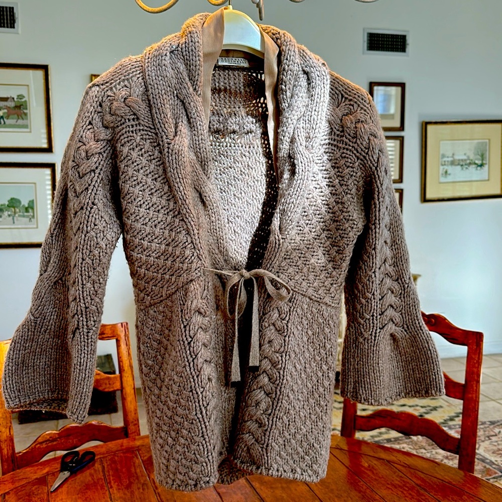Brunello Cucinelli Cashmere & Silk cardigan. Size 38